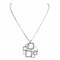 Collier Dinh Van Collier Pendentif Impression Or blanc Diamant 58 Facettes 577667GD