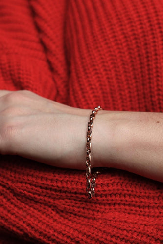 Bracelet Bracelet Maille filigrane Or rose 58 Facettes 1917647CN