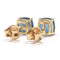 Boucles d'oreilles Boucles d'oreilles topazes blue London or jaune 58 Facettes