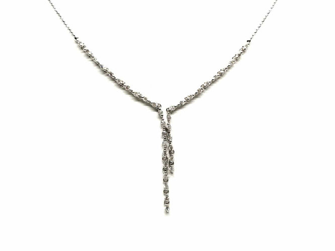 Collier Collier Cravate Or blanc Diamant 58 Facettes 1819824CN