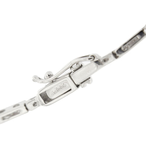 Collier Collier Or blanc Diamants 58 Facettes 32630