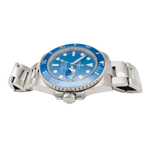 Montre Montre Rolex "Submariner Smurf" en or blanc. 58 Facettes 30899