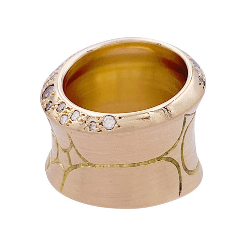 Bague 53 Bague Pomellato, "Cocco", or rose, diamant bruns. 58 Facettes 33189