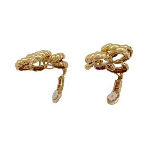 Boucles d'oreilles Boucles d'oreilles vintage O.J.Perrin, or jaune. 58 Facettes 31447