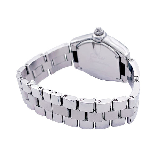 Montre Montre Cartier, "Roadster", acier sur acier. 58 Facettes 33135