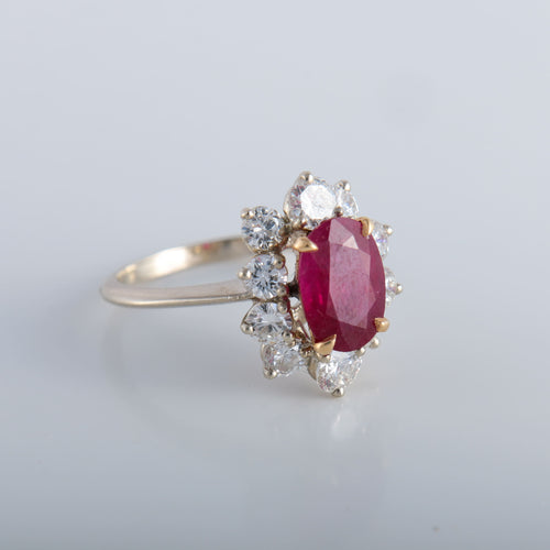 Bague 53 Bague rubis et diamants 58 Facettes