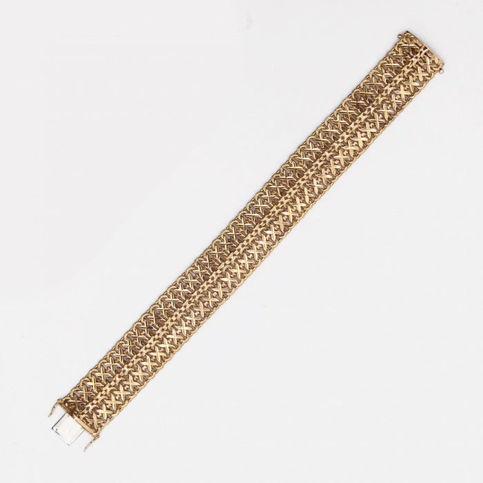 Bracelet Bracelet vintage or jaune souple 58 Facettes CVBR46