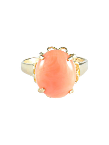 Bague 52 Bague Corail Peau d'Ange 58 Facettes