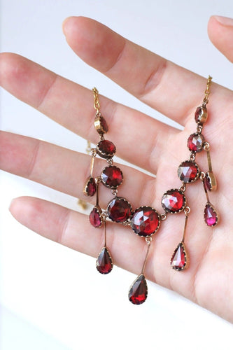 Collier Collier draperie grenats 58 Facettes