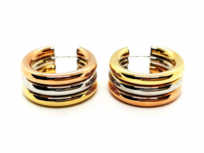 Boucles d'oreilles Boucles d'oreilles Créoles Or blanc 58 Facettes 1751504CN