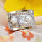 Bague 52 Bague tank perles fines et diamants 58 Facettes 19-363