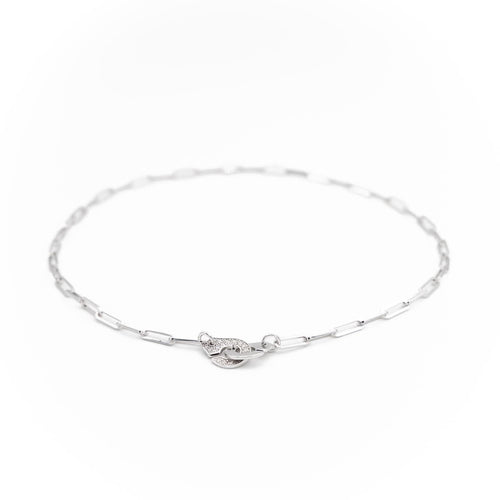 Collier Dinh Van Collier Menottes Or blanc Diamant 58 Facettes 1587782CN