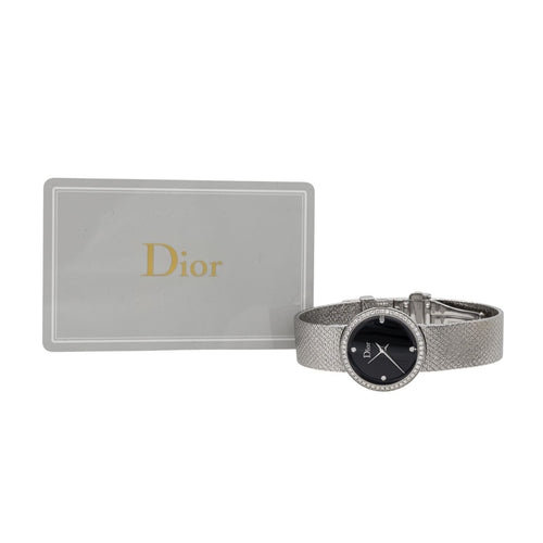 Montre Dior Montre La D de Dior Acier Diamant 58 Facettes 2820733CN