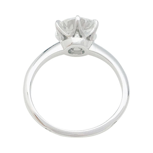 Bague 53 Solitaire platine et diamant, 2,23 carats. 58 Facettes 31441