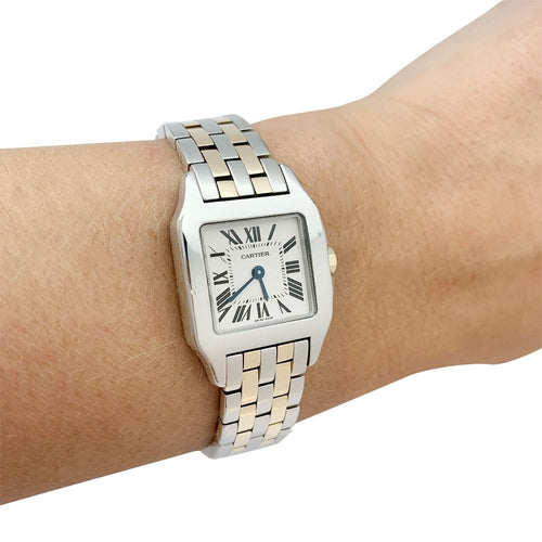 Montre Montre Cartier, "Santos demoiselle", or et acier. 58 Facettes 31309