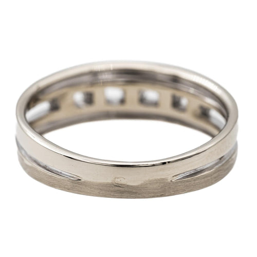 Bague 54 Bague Bandeau Or blanc Diamant 58 Facettes 2699473CN