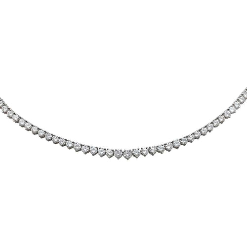 Collier Collier rivière diamants en or blanc. 58 Facettes 30976