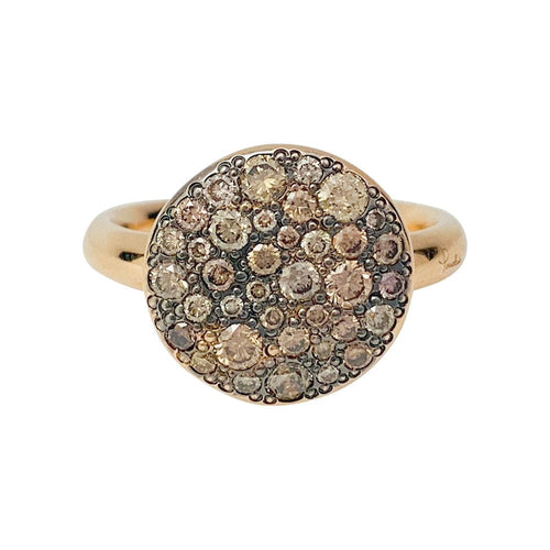 Bague 52 Bague Pomellato, "Sabbia", or rose, diamants bruns. 58 Facettes 31529