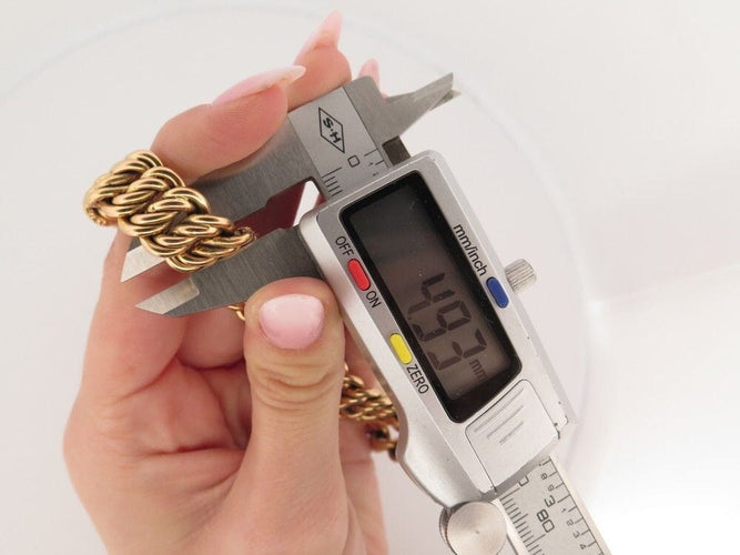 Bracelet bracelet maille americaine or jaune 18k 32gr t20 58 Facettes 250515