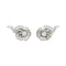 Boucles d'oreilles Boucle d'oreilles volutes en platine, or blanc et diamants. 58 Facettes 31660