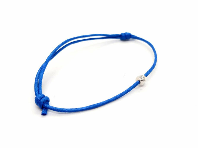 Bracelet Bracelet Cordon Or blanc Diamant 58 Facettes 578846RV