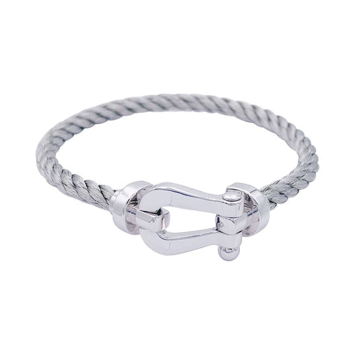 Bracelet Bracelet Fred, "Force 10", platine et acier. 58 Facettes 33117