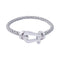 Bracelet Bracelet Fred, "Force 10", platine et acier. 58 Facettes 33117