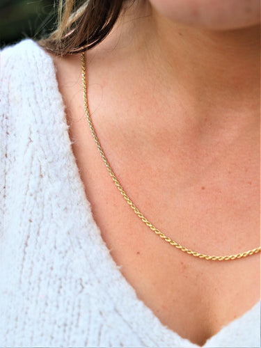 Collier Collier Maille corde Or jaune 58 Facettes 1913092CN