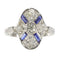 Bague 59 Bague Art Déco Diamant Saphir 58 Facettes 23271-0610