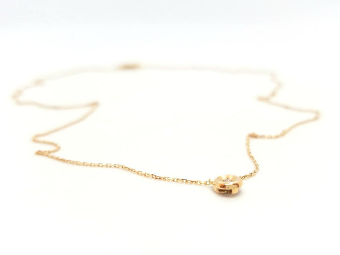 Collier Collier Or rose Diamant 58 Facettes 579063RV