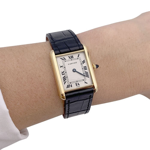 Montre Montre Cartier, "Tank Louis Cartier", or jaune. 58 Facettes 33293