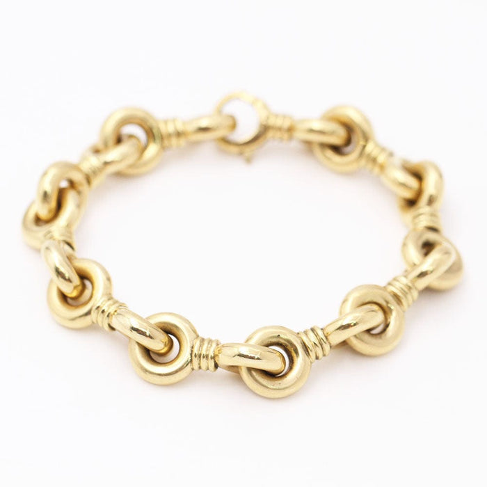 Bracelet Bracelet Or jaune maille circulaire 58 Facettes E359502B