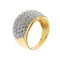 Bague 57 Bague bandeau diamants 58 Facettes 18828