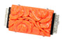 Broche Broche Art Déco Diamants Onyx Corail Sanguin 58 Facettes 23277-0093