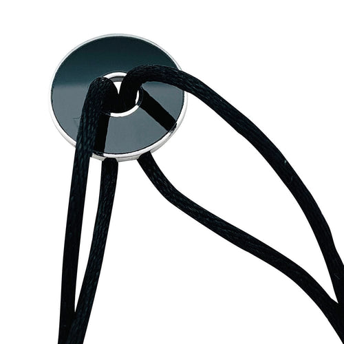 Bracelet Bracelet Dinh Van "Disque Pi" en argent et onyx. 58 Facettes 31053