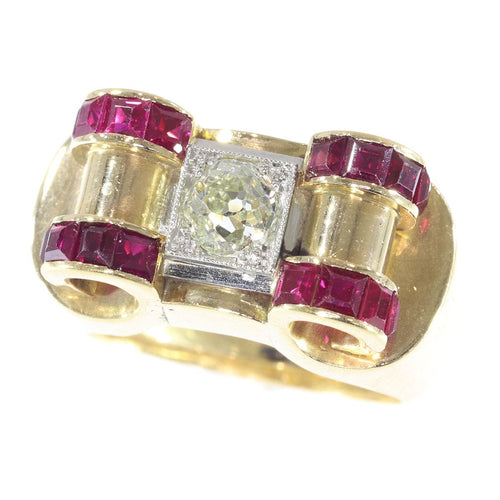 Bague 54 Bague diamant, rubis 58 Facettes 10074-4199