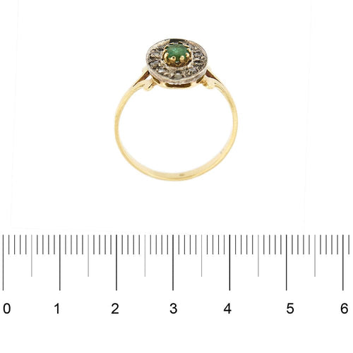 Bague 61 Bague émeraude et diamants 58 Facettes 29688