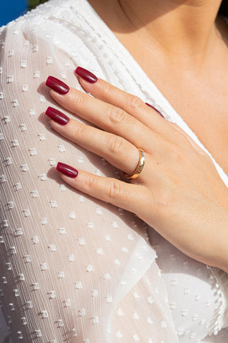 Chaumet Yüzük Alyans Gül Altın Elmas Kurdeleler