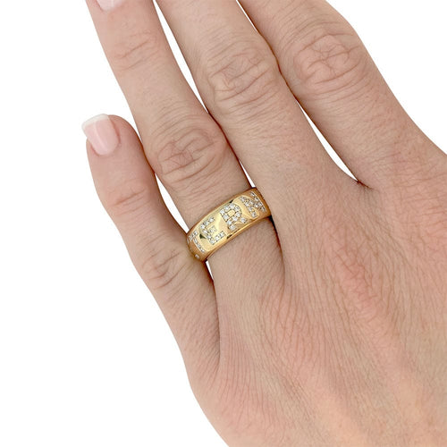 Bague 52 Bague Van Cleef & Arpels, "Eternity ring", or jaune, diamants. 58 Facettes 32106
