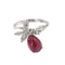 Bague 59 Bague rubis cabochon et diamants 58 Facettes 33076