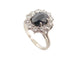 Bague 52 bague marquise t52 sertie saphir 1.5ct & 12 diamants or blanc 18k sapphire 58 Facettes 252155