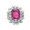 Bague 53 Bague Rubis Birman Non Chauffée et Diamants 58 Facettes 61100139