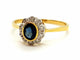 Bague 56 Bague Or jaune Saphir 58 Facettes 06321CD