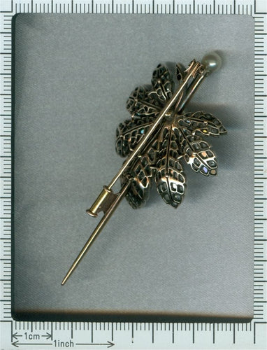 Broche Broche diamant, perle 58 Facettes 13361-0011