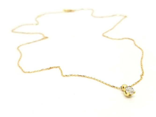 Collier Collier Chaîne + pendentif Or jaune Diamant 58 Facettes 579124RV