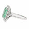 Bague 57 Bague Pompadour Or blanc Emeraude 58 Facettes 2027466CN