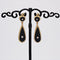 Boucles d'oreilles Pendants d'oreilles onyx et perles fines 58 Facettes 23-184