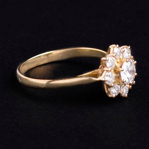 Bague Oui Bague Marguerite or jaune et diamants 58 Facettes 1557