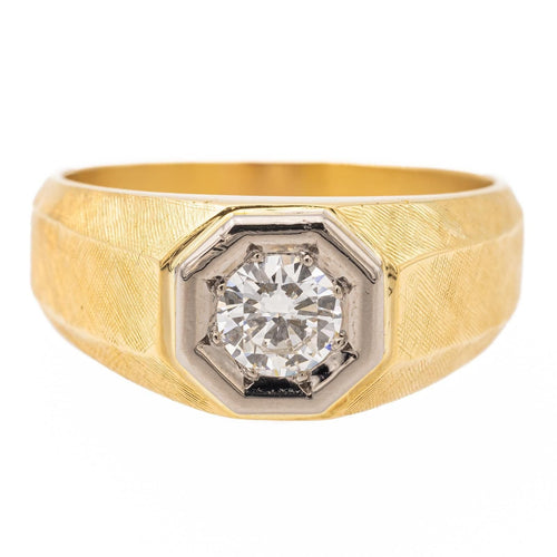 Bague 57 Bague solitaire or jaune diamant 58 Facettes 2308983CN
