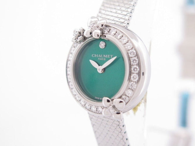 Montre montre CHAUMET hortensia 22 mm quartz 44 diamants acier 58 Facettes 258095